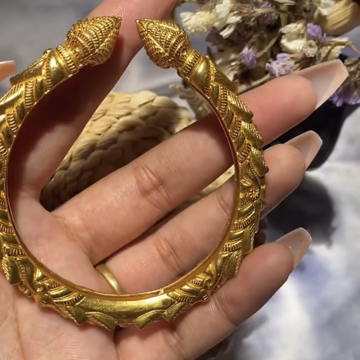 Kada Bala bracelet detail view showing durable construction and elegant design