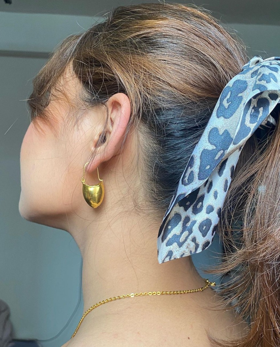 Traditional Makani earrings with intricate design - elegant Nepalese ear ornament for sophisticated style
